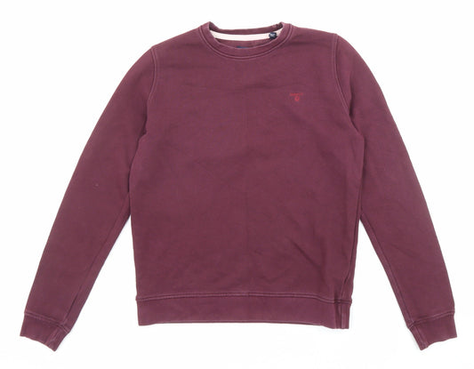 Womens UK Size S GANT Purple Pullover Sweatshirt