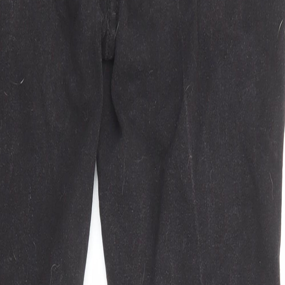 Boohoo Womens Black Cotton Skinny Jeans Size 10 L27 in Regular Zip - Pockets