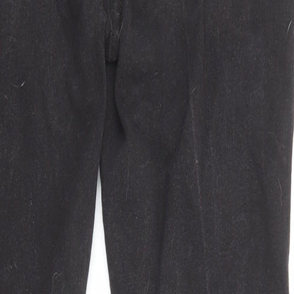 Boohoo Womens Black Cotton Skinny Jeans Size 10 L27 in Regular Zip - Pockets