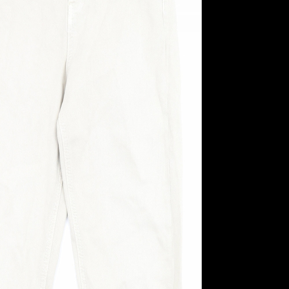 Womens UK Size 10 Marks and Spencer Regular Fit Chino Beige Trousers