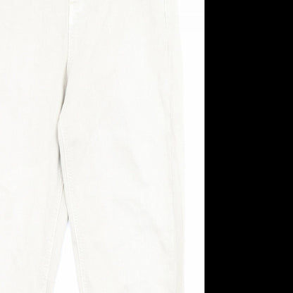 Womens UK Size 10 Marks and Spencer Regular Fit Chino Beige Trousers