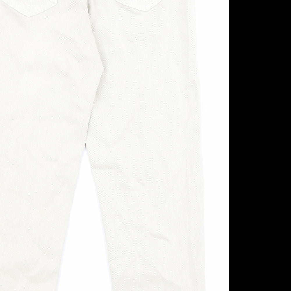 Womens UK Size 10 Marks and Spencer Regular Fit Chino Beige Trousers