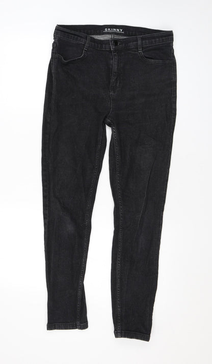 Womens UK Size 12 Marks and Spencer Regular Fit Skinny Black Jeans