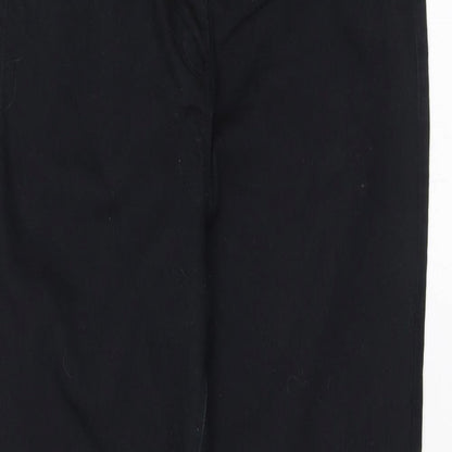 Womens UK Size 12 Papaya Regular Fit Skinny Black Jeans