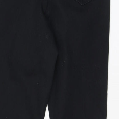 Womens UK Size 12 Papaya Regular Fit Skinny Black Jeans