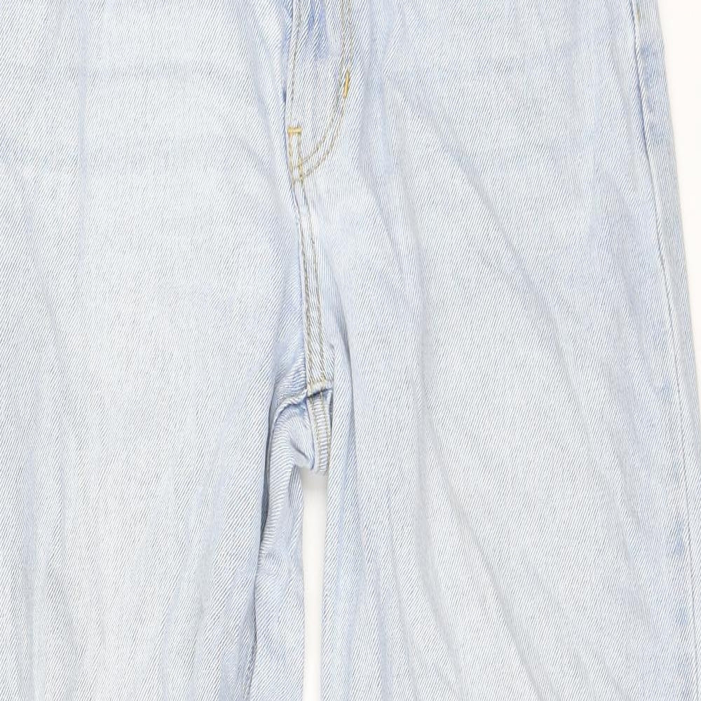 Hollister Womens Blue Cotton Boyfriend Jeans Size 26 L26 in Regular Zip