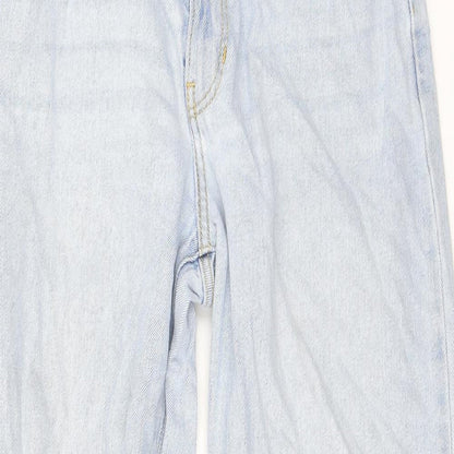 Hollister Womens Blue Cotton Boyfriend Jeans Size 26 L26 in Regular Zip