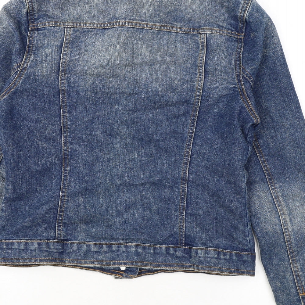 F&F Womens Blue Jacket Size 8 Button