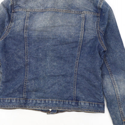 F&F Womens Blue Jacket Size 8 Button