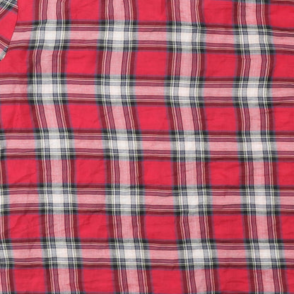 Womens UK Size 12 River Island Red Basic Button-Up