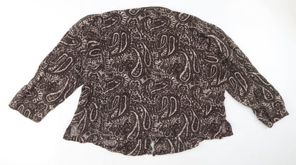 Womens UK Size M Adini Brown Cardigan Jumper