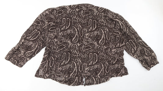 Womens UK Size M Adini Brown Cardigan Jumper