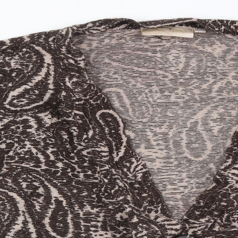 Womens UK Size M Adini Brown Cardigan Jumper