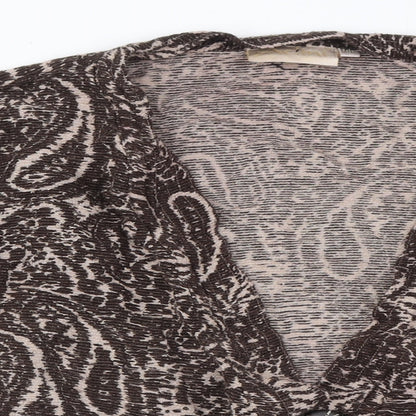 Womens UK Size M Adini Brown Cardigan Jumper