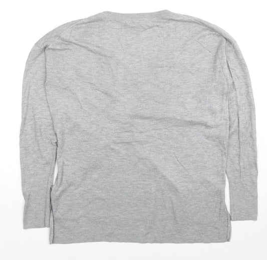 Womens UK Size S H&M Grey Pullover Jumper