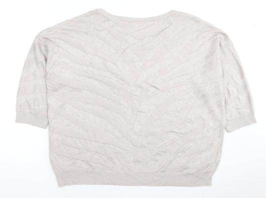 Womens UK Size L Wallis Beige Pullover Jumper