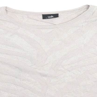 Womens UK Size L Wallis Beige Pullover Jumper