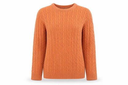 Womens UK Size XS Pure & Natural Orange Pullover Jumper