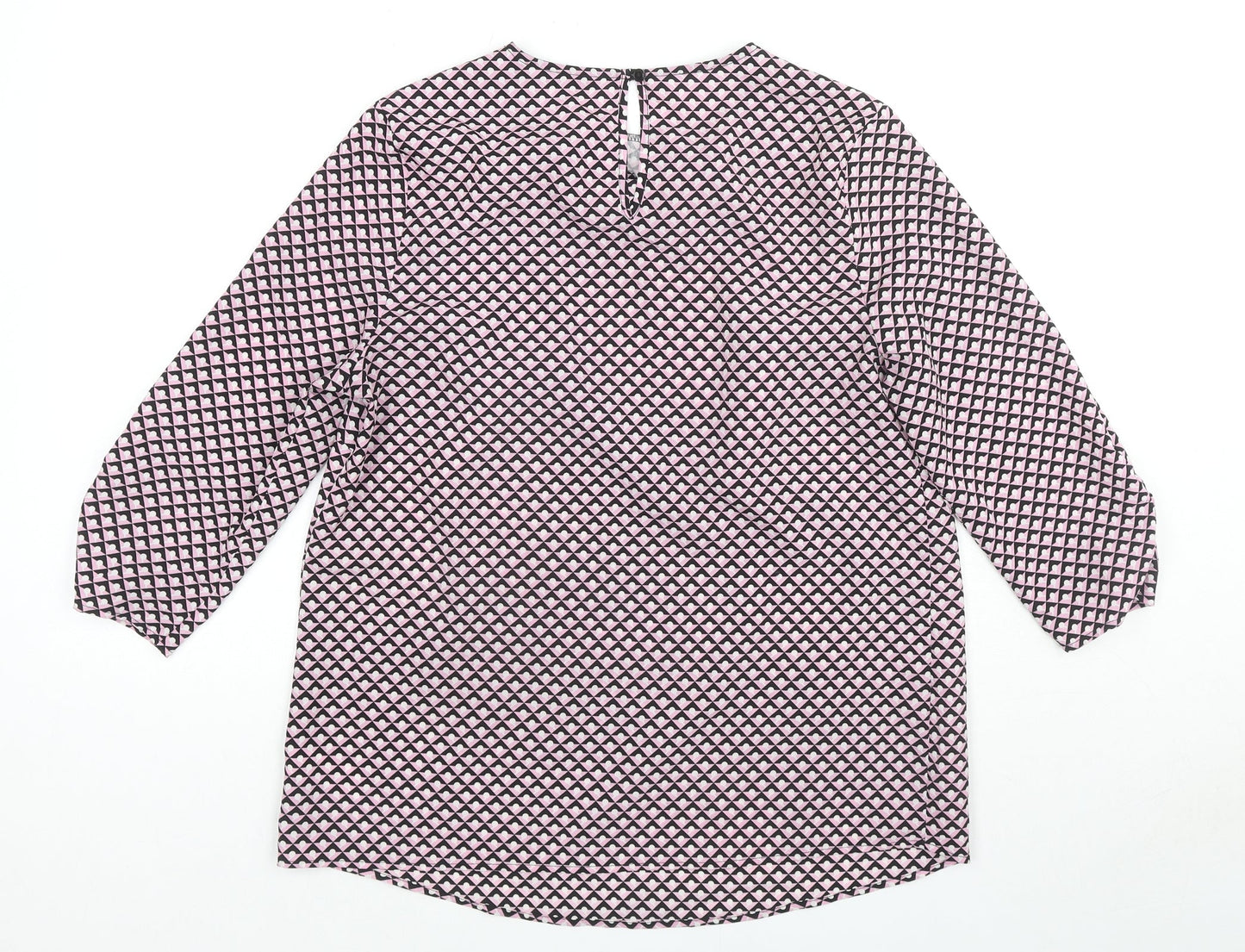 Womens UK Size S Dunnes Stores Pink Basic Blouse