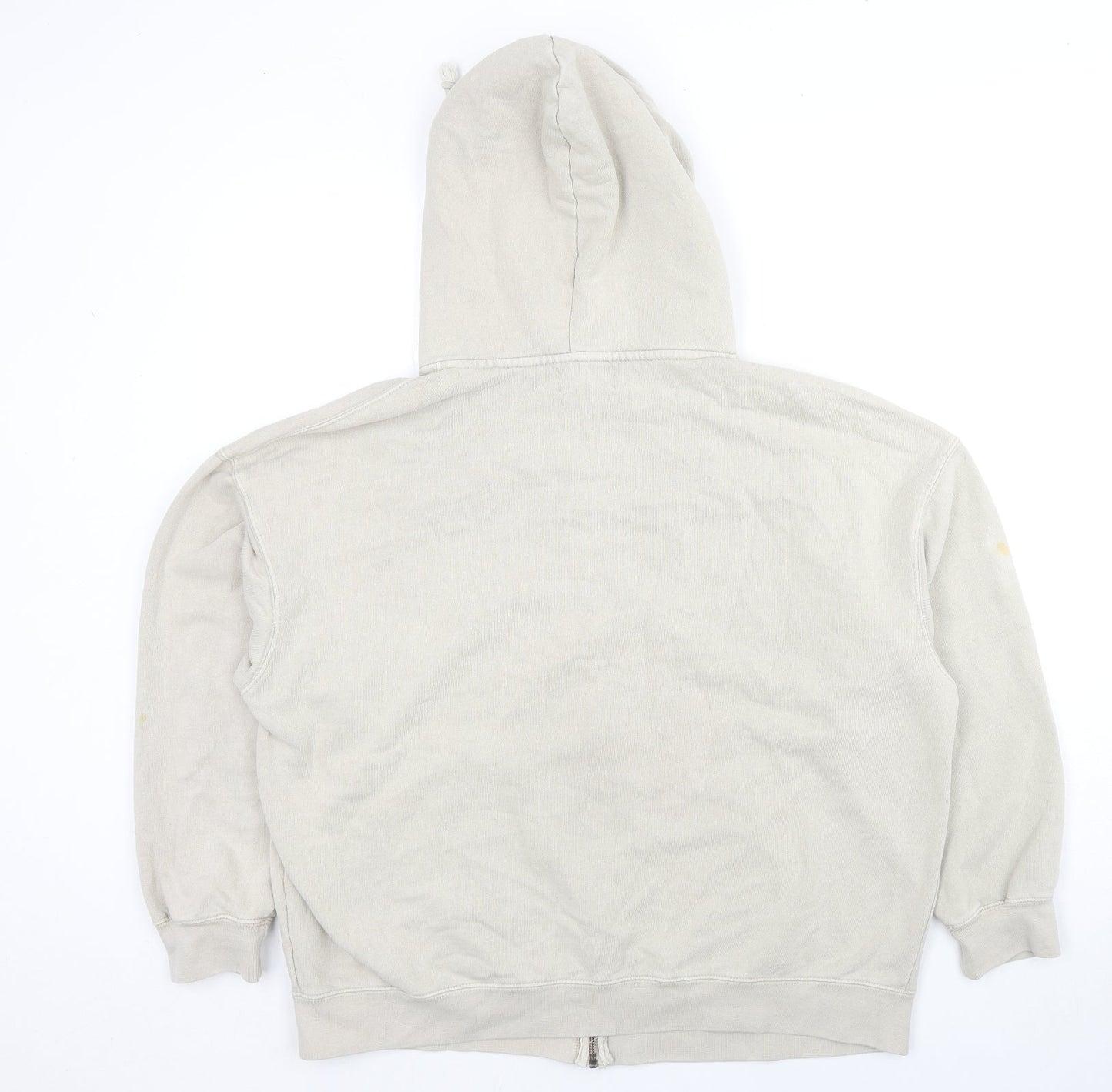 Mens UK Size M Pull&Bear Beige Full Zip Hoodie
