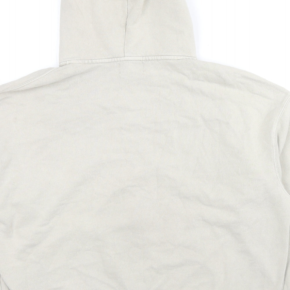 Mens UK Size M Pull&Bear Beige Full Zip Hoodie
