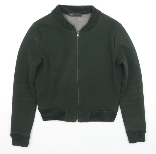 Womens UK Size S Marks and Spencer Green Full Zip Hoodie