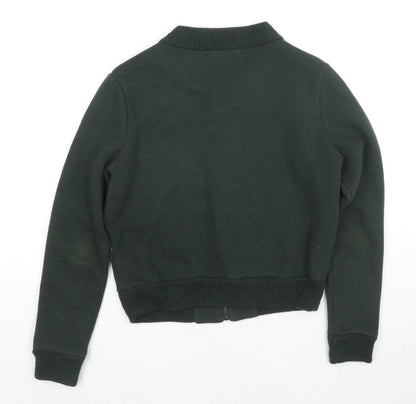 Womens UK Size S Marks and Spencer Green Full Zip Hoodie