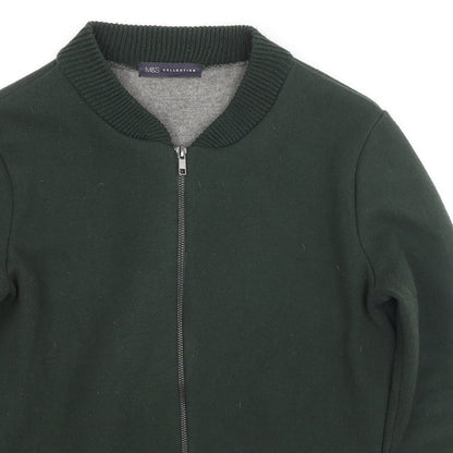 Womens UK Size S Marks and Spencer Green Full Zip Hoodie