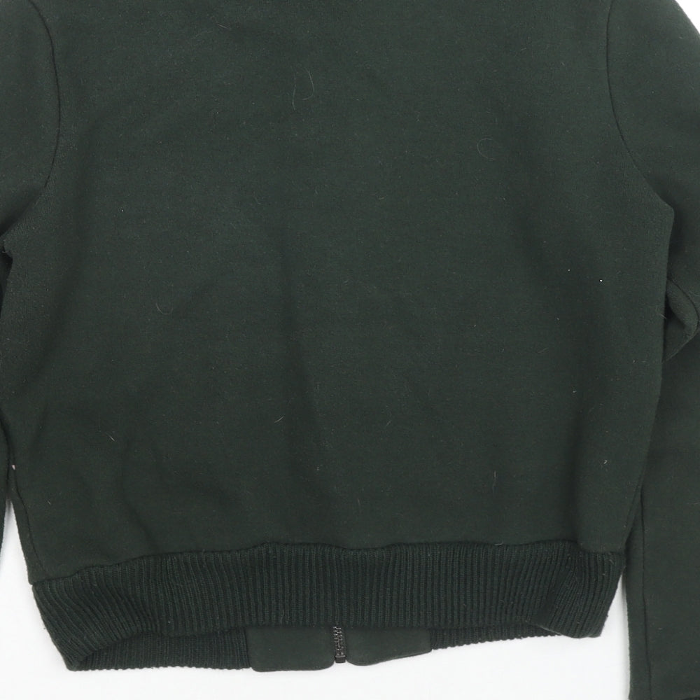 Womens UK Size S Marks and Spencer Green Full Zip Hoodie