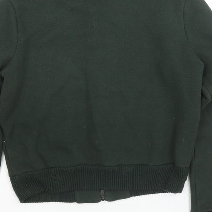 Womens UK Size S Marks and Spencer Green Full Zip Hoodie