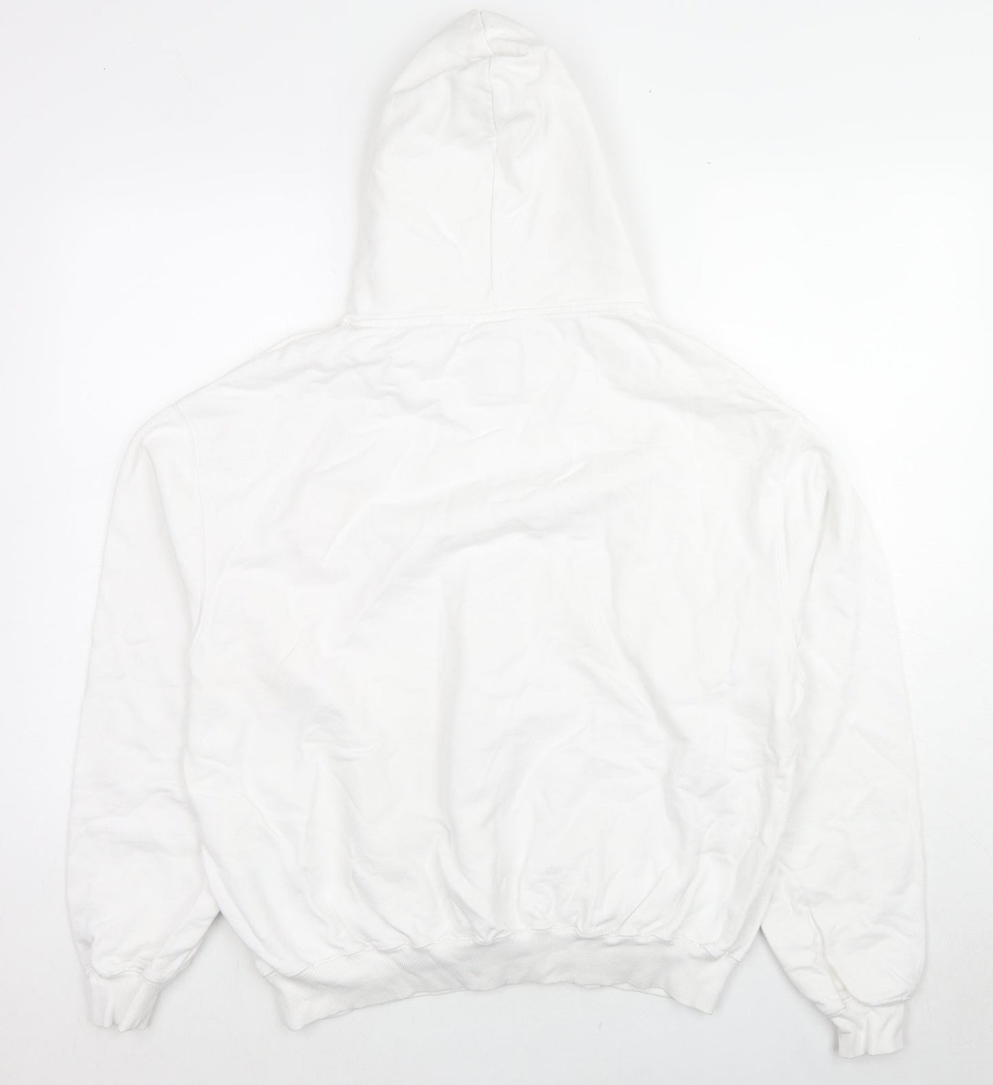 Out Of Context Womens White Cotton Pullover Sweatshirt Size M Pullover - Floral Logo