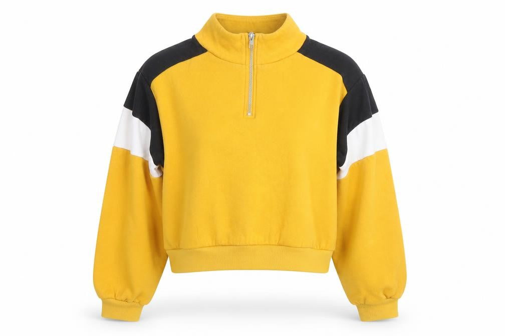 Womens UK Size S Divided by H&M Yellow Pullover Sweatshirt