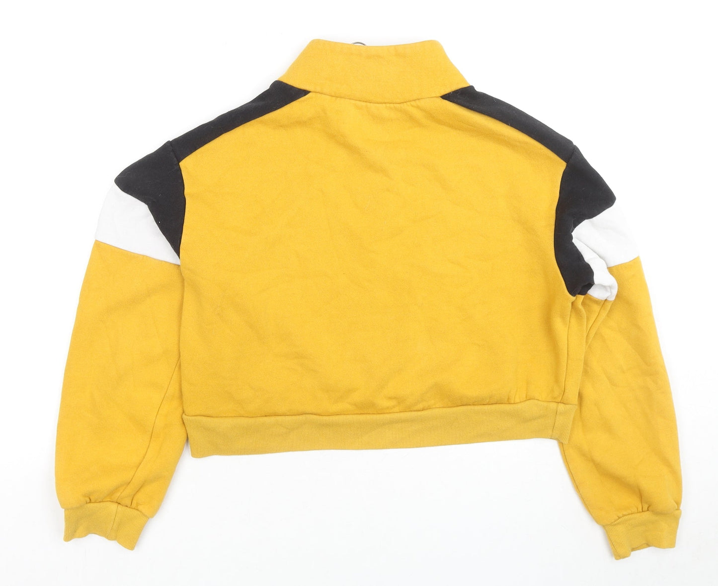 Womens UK Size S Divided by H&M Yellow Pullover Sweatshirt