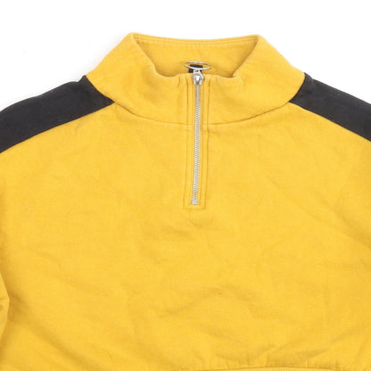Womens UK Size S Divided by H&M Yellow Pullover Sweatshirt