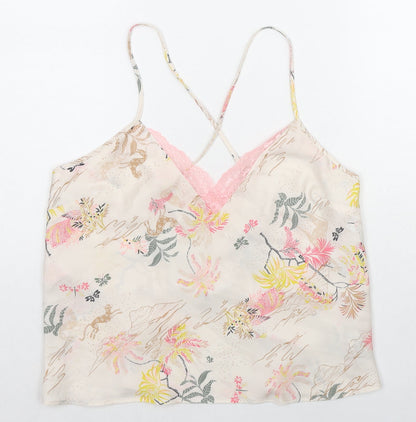 Womens UK Size 12 Marks and Spencer Beige Camisole Tank