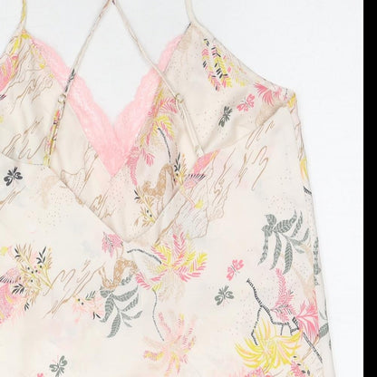 Womens UK Size 12 Marks and Spencer Beige Camisole Tank