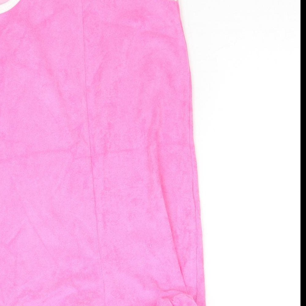 Marks and Spencer Girls Pink Cotton Playsuit One-Piece Size 4-5 Years Pullover - Fruit Wedge