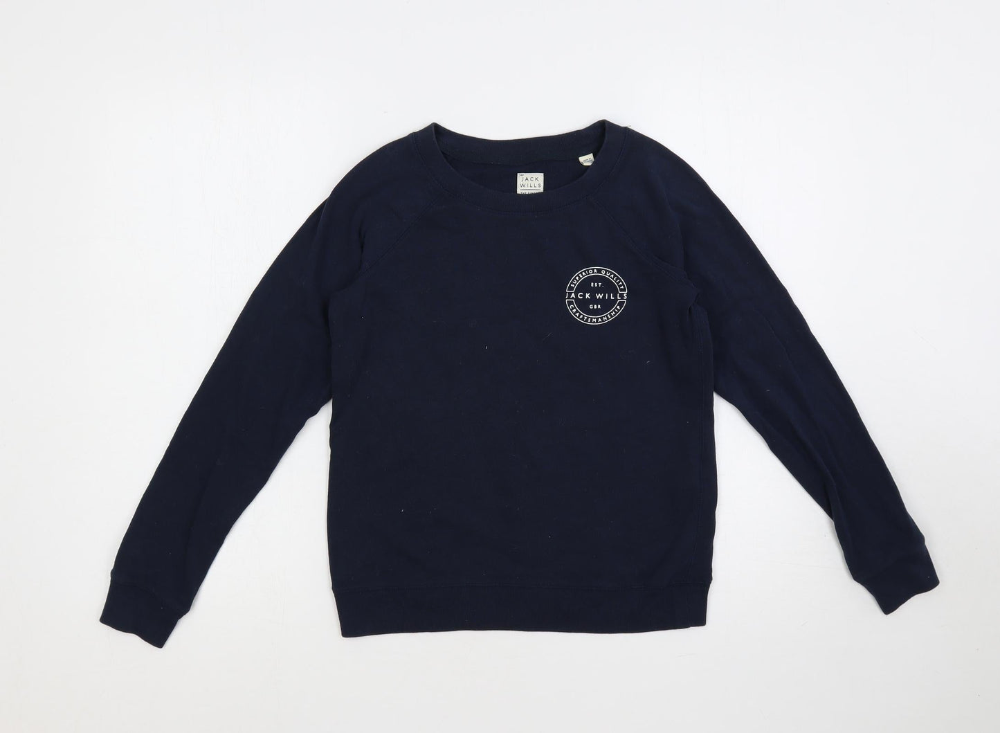 Womens UK Size 6 Jack Wills Blue Pullover Sweatshirt