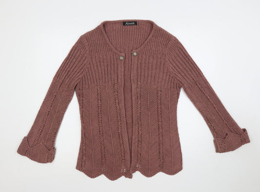 Womens UK Size M Alexara Pink Cardigan Jumper