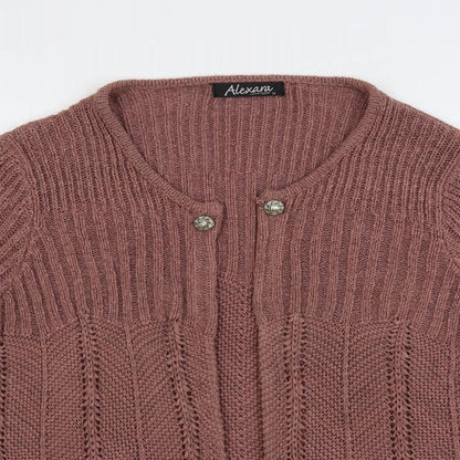 Womens UK Size M Alexara Pink Cardigan Jumper
