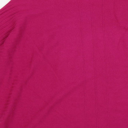 Womens UK Size One Size Studio Pink Pullover Jumper