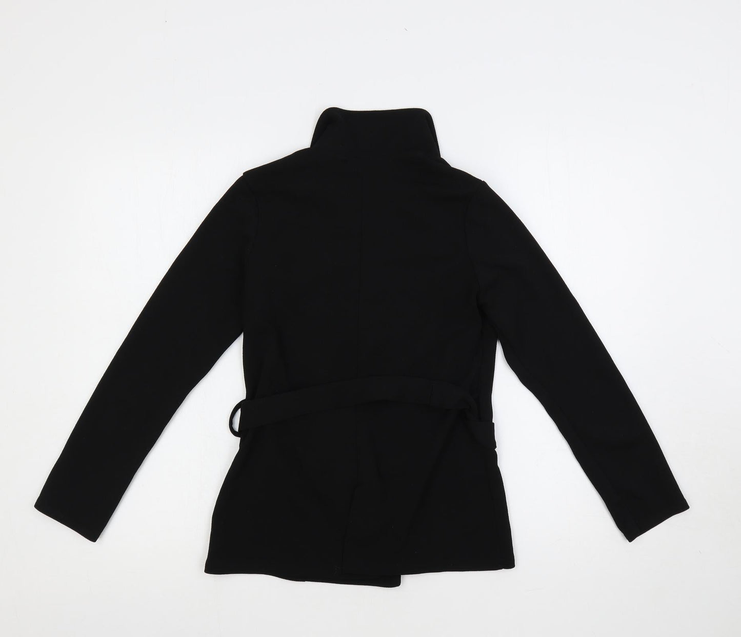 Womens UK Size 10 PRETTYLITTLETHING Black Basic Blouse
