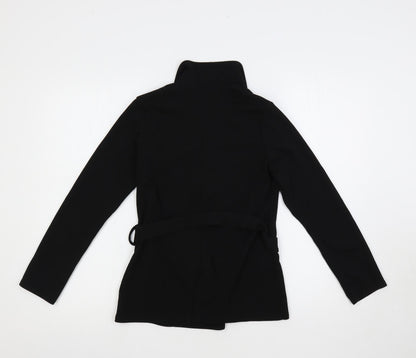 Womens UK Size 10 PRETTYLITTLETHING Black Basic Blouse