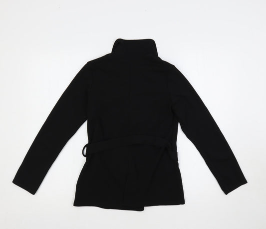 Womens UK Size 10 PRETTYLITTLETHING Black Basic Blouse