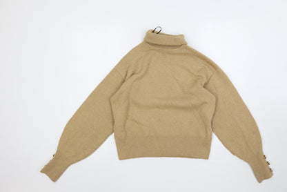 Womens UK Size XS H&M Beige Pullover Jumper