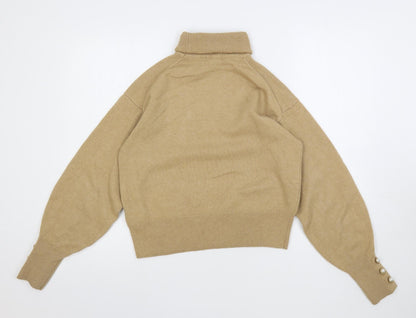 Womens UK Size XS H&M Beige Pullover Jumper