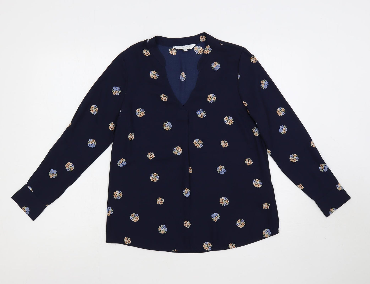 Womens UK Size 6 Principles Blue Basic Blouse