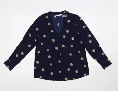 Womens UK Size 6 Principles Blue Basic Blouse