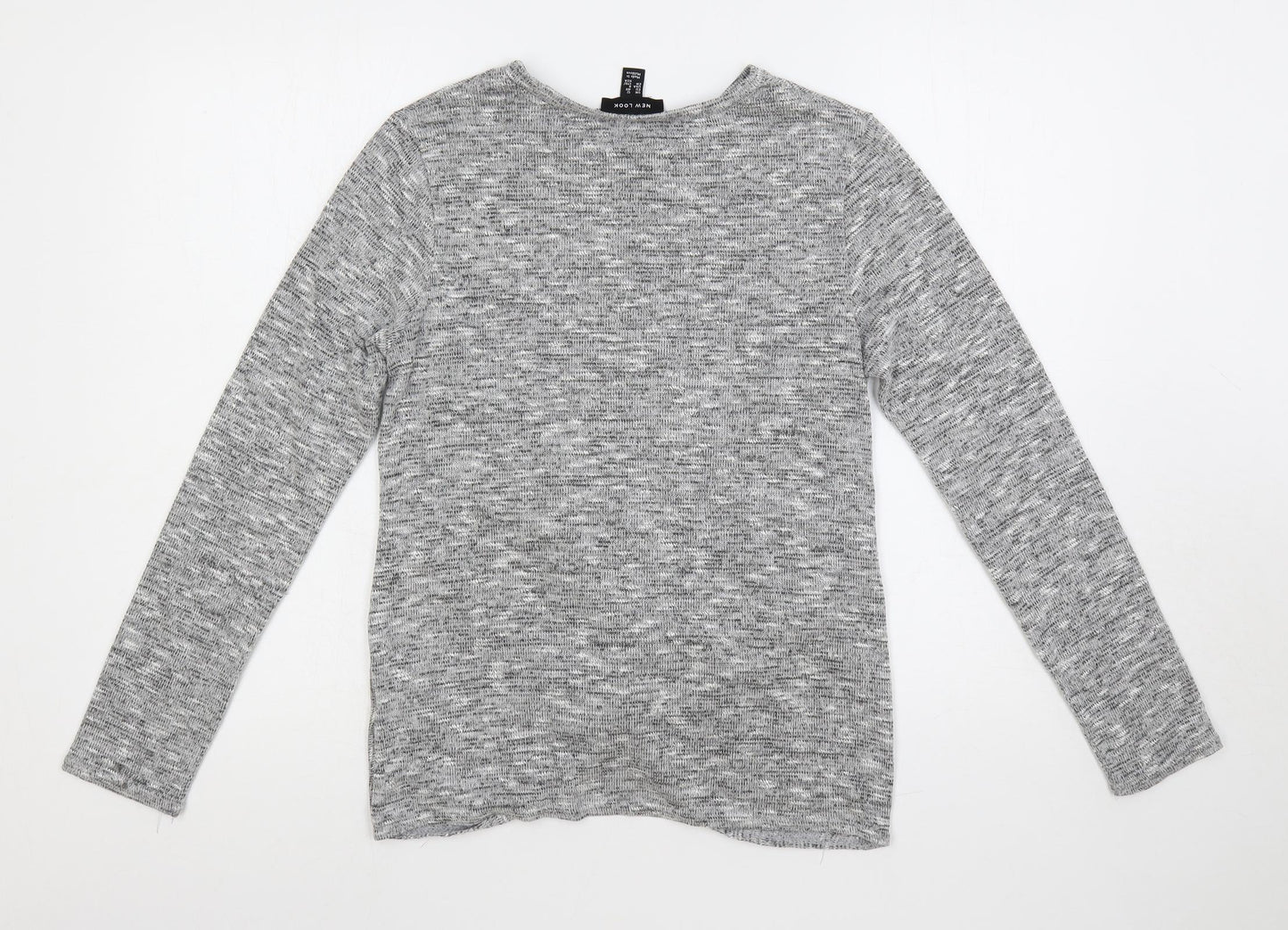 Womens UK Size 12 New Look Grey Pullover Jumper