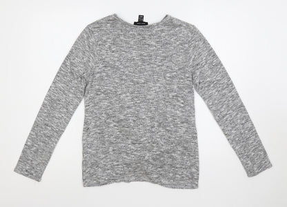 Womens UK Size 12 New Look Grey Pullover Jumper